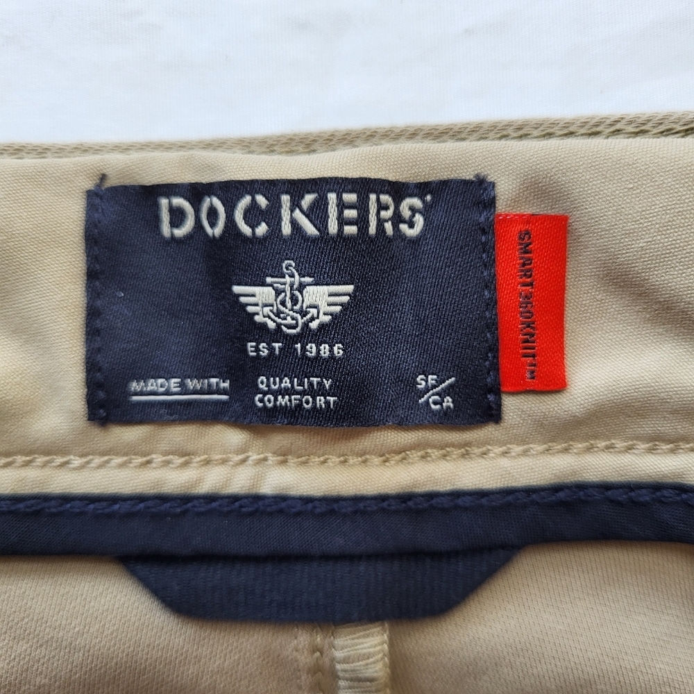 DOCKERS Comfort Knit Slim Fit Chinos | Tan | 38 x 34 (NWT) - Picture 9 of 12